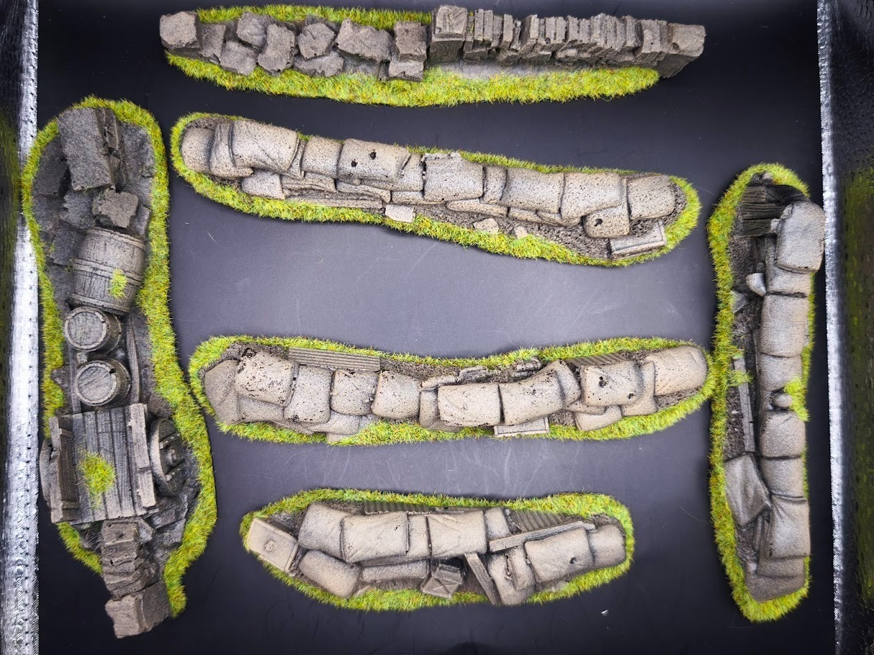 Tranchée de sacs de sable Citadel 2007 pour créer un diorama de combat réaliste à l'échelle 28mm
