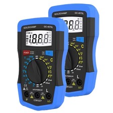 GOLDCHAMP Capacitor Tester 2 Packs, 200~2000M0 0hm Multimeter GC-4070L-2