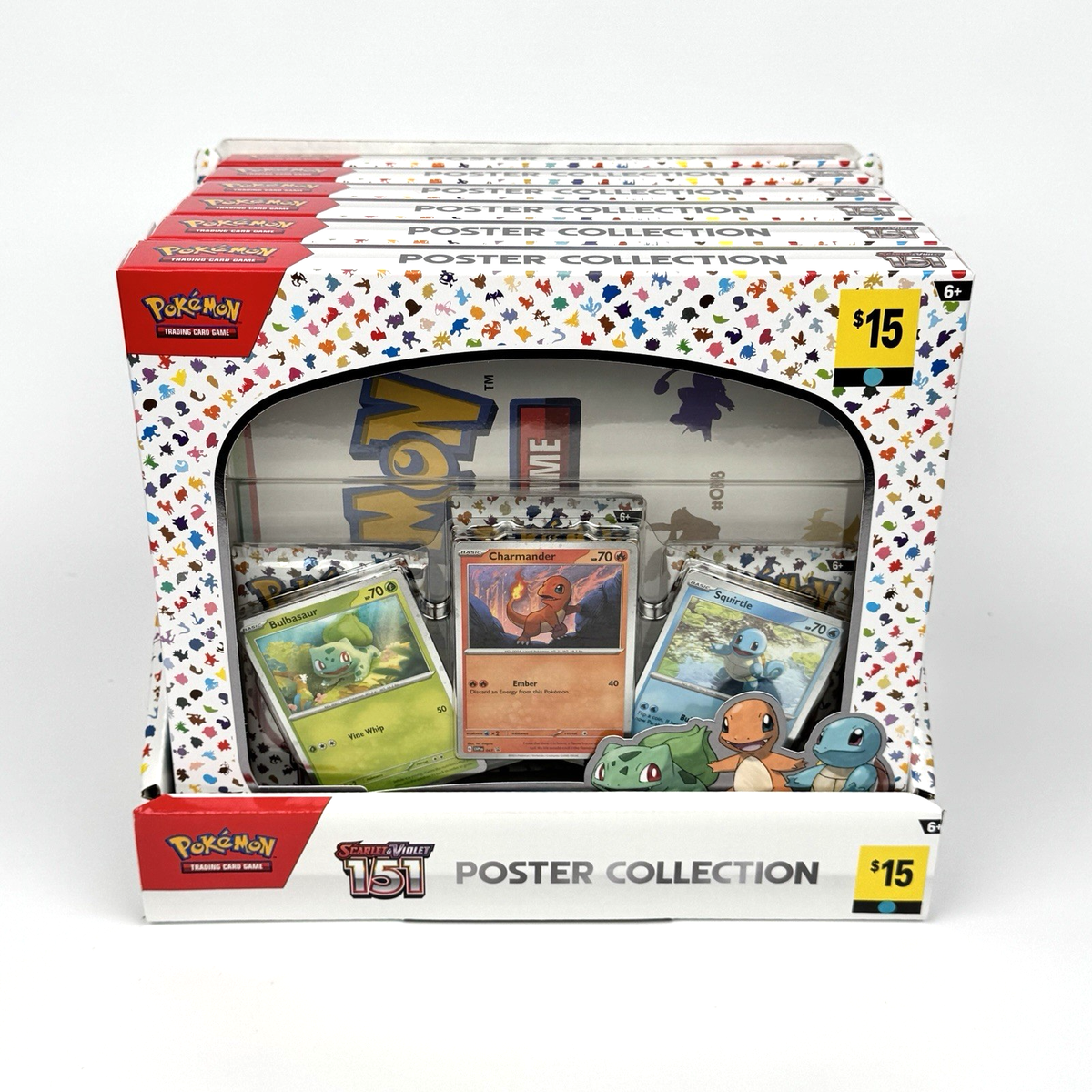 Pokemon 151 Poster Collection Box Display Case Dollar General
