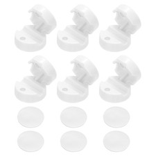 6Pcs White Magnetic Cord Clips Self-Adhesive Wire Holder Desktop Cable Organizer