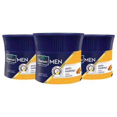 Parachute Coconut Hair Cream For Men Pack Of 3 3.3 Fl Oz Non Sticky Styling