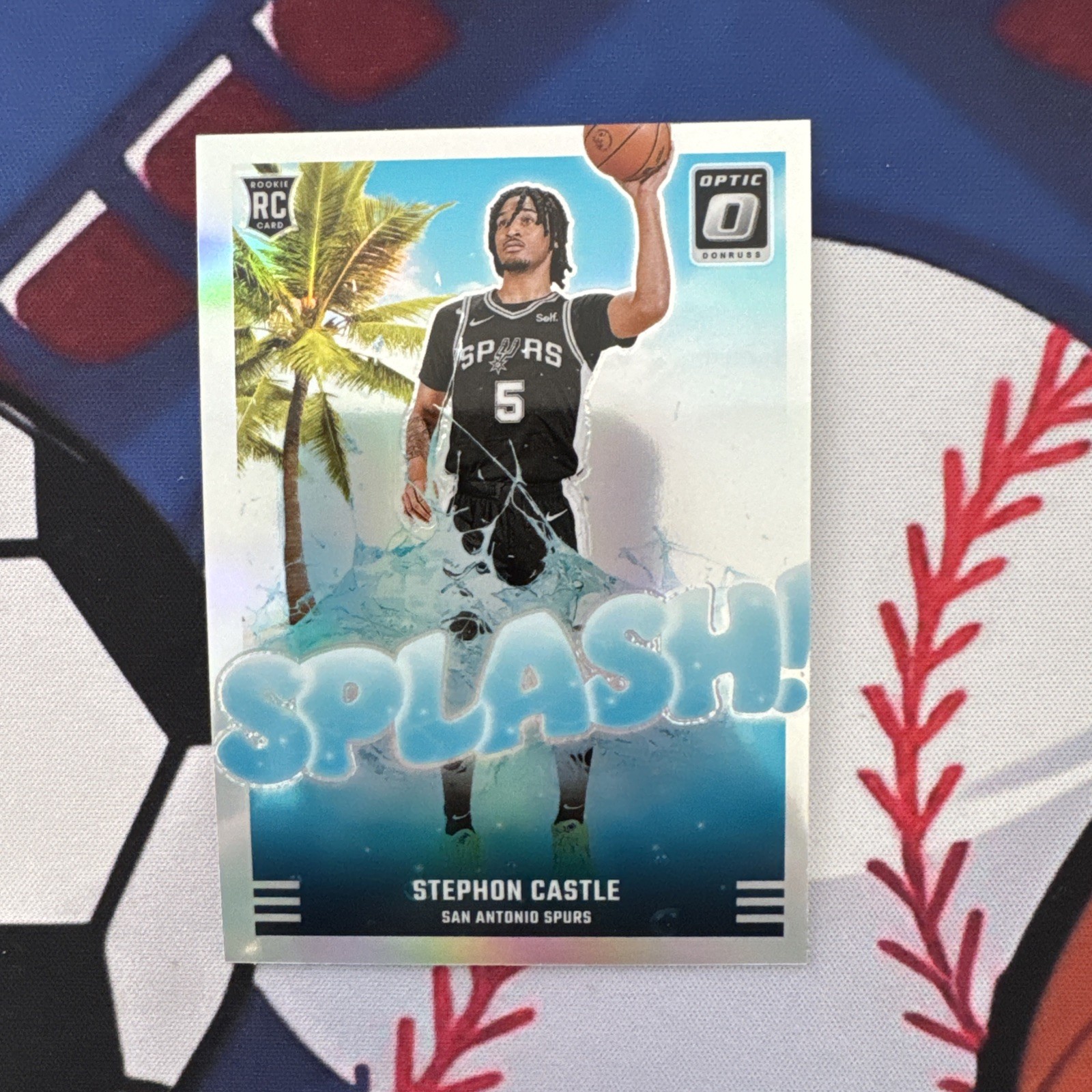 2024-25 Donruss Optic #14 Stephon Castle Splash! Holo Rookie