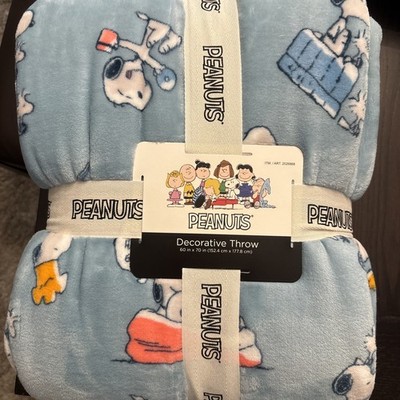 Blue Snoopy Peanuts Summer Throw Blanket 60x70