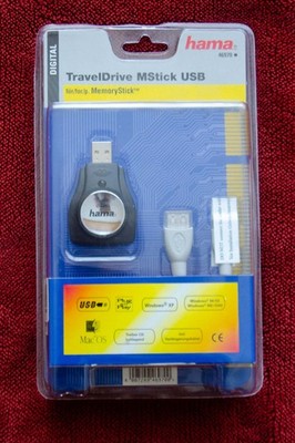 Hama 46970 Memory Stick USB Kartenleser, TravelDrive