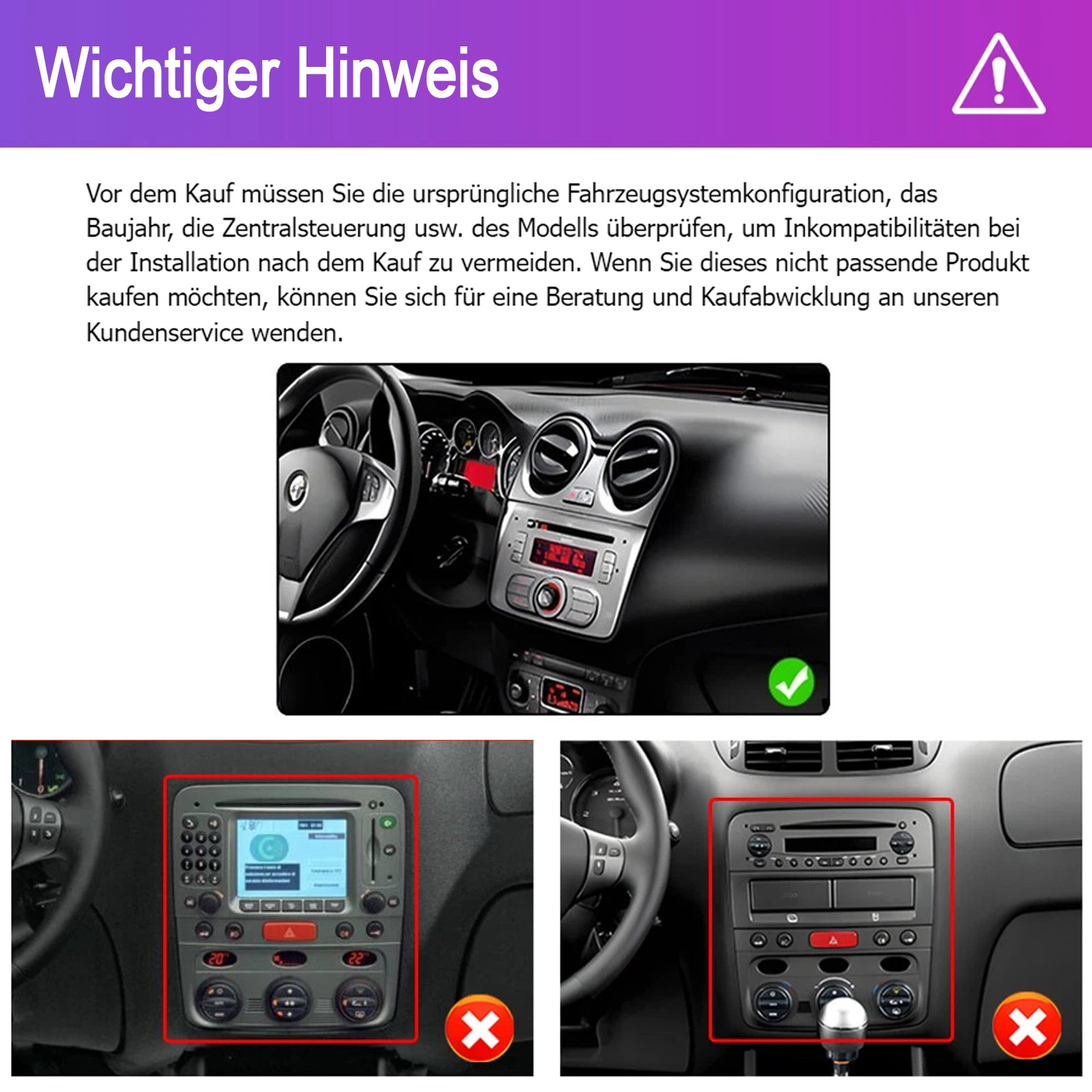 Autoradio 64GB Android 15 Carplay per Alfa Romeo Mito 2008-2019 GPS Nav RDS WIFI foto 3