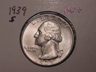 1939-S WASHINGTON QUARTER BU + PQ ORIGINAL POPULAR BETTER DATE FREE SHIPPING