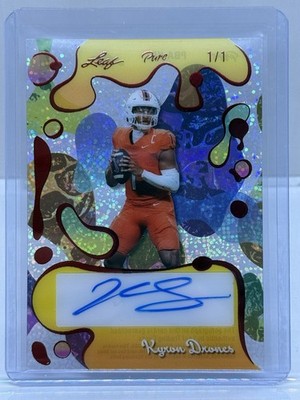 2025 Leaf Eclectic Kyron Drones #PBA-KD1 Pure  Sparkle Auto 1/1