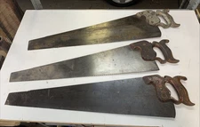 Circa 1860 Disston Hand Saws Lot - D-7, D-8