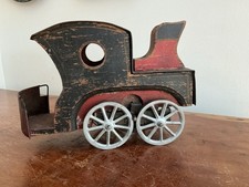 Antique D.P. Clark wooden and tin hill climber Horseless Carriage 1890s