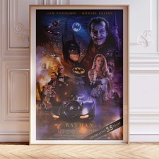 Batman Movie Poster Wall Art A0 Large Print Decor Vintage