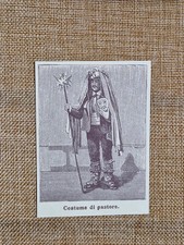 Nicosia nell'800 Costume di pastore Enna Sicilia