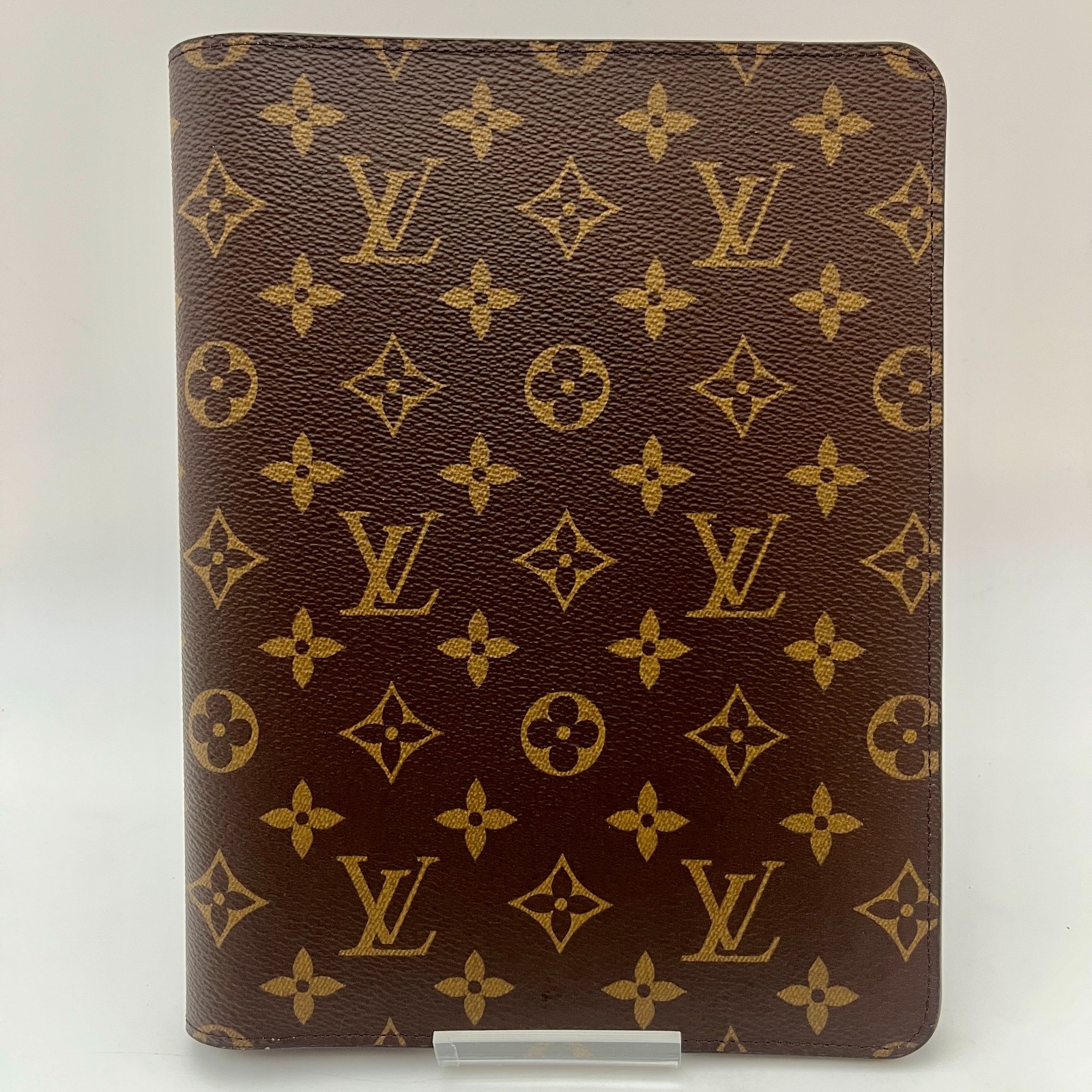 Louis Vuitton Monogram Agenda Bureau R20100 Note Cover Brown RFID A230 thumbnail 2