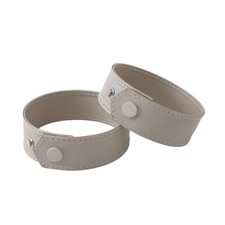 1Pair Button Cuff Straps Soft PU Leather Sleeve Bands Coat Adjustable Wrist Band