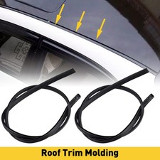 Fit For 2009- 2013 Toyota Corolla Set Of 2 Black Roof Trim Molding Left Right