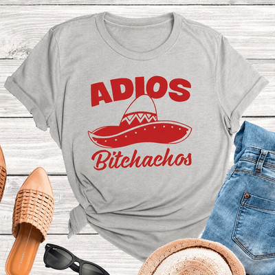 Funny Adios Bitchachos Cinco De Mayo T-Shirt Mens Mexican Graphic Tee