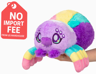 Mini Squishable Rainbow Spider Plush Colorful Soft Stuffed Animal Gift Toy