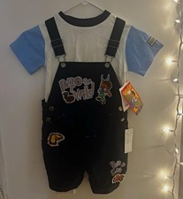Diego/Dora The Explorer y2k VTG Nick jr 2pc Overalls Outfit toddler size 3T 2003