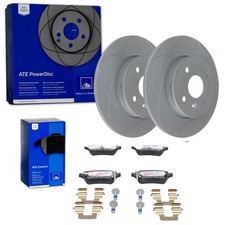 ATE PowerDisc BREMSSCHEIBEN 264mm+ BELÄGE HINTEN passend für OPEL MERIVA A COMBO