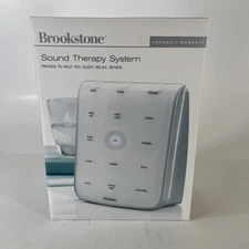 Brookstone Sleep Sound Therapy System - 589796 White w/Box Works Tested