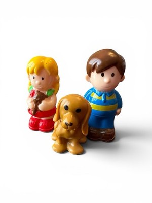 3 - Early Learning Center ELC Happyland Figure Toy Boy Girl Dog/Puppy