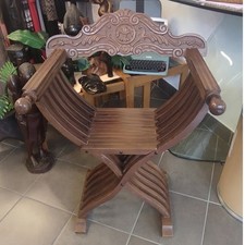 Sedia Savonarola Vintage anni '70 in stile