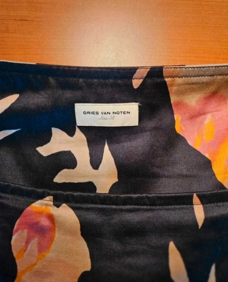 DRIES VAN NOTEN GONNA VINTAGE COTONE Foto 2 de 4