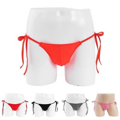 Herren Eis Seide Niedrige Taille Atmungsaktiv Unterwäsche Beutel Slips für Aktiven Gebrauch