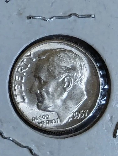 1957 (P) Roosevelt Dime 90% Silver Gem BU US Coin