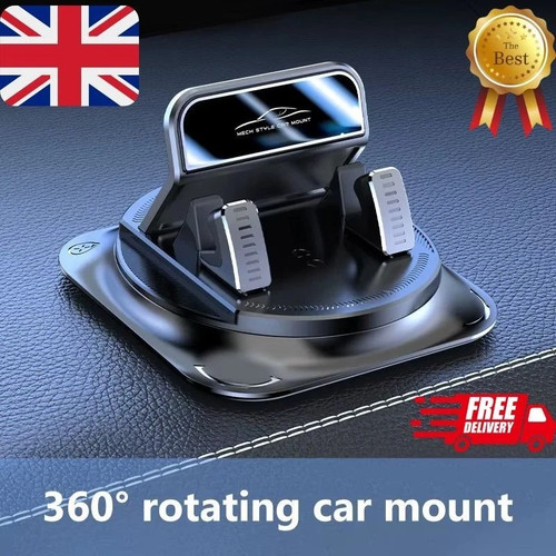 Car Phone Holder with 360 Degree Rotation and Anti Slip Navigation Base