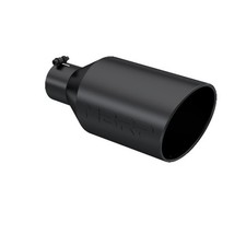 Tip 8in. O.d. Rolled End 4in. Inlet 18in. In Length Black Coated - T5128blk