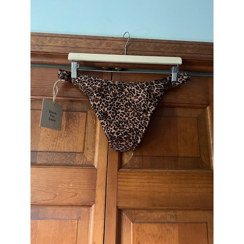 Neu mit Etikett Free People Stone Fox Swim Damen Luka Bikiniunterteil Leopardenmuster Sahara XL - Bild 7 von 9