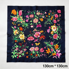 130cm  130cm floral floral floral loose scarf twill silk scarf 237