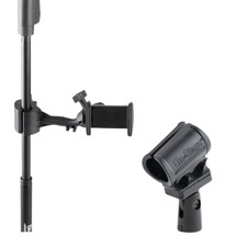 Mic Stand Smartphone Holder  Shock-Mount Wireless Mic Clip Vocal Stage Bundle