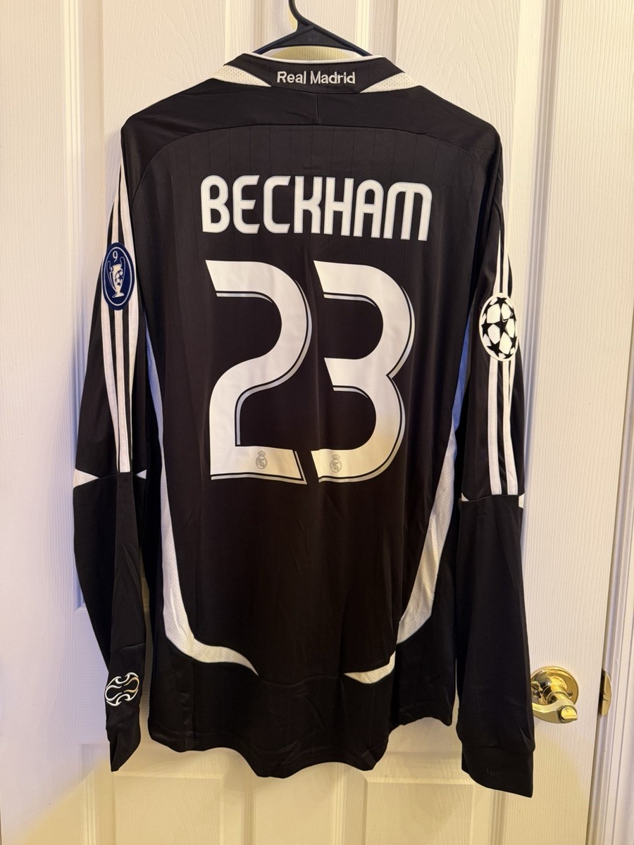 David Beckham Real Madrid 2006-07 Away Men's Large Soccer Jersey