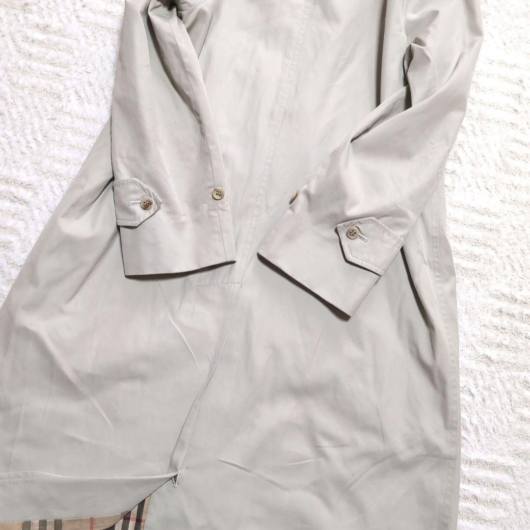 Burberry ivory trench coat with Nova check lining Vintage rare Men's From Japan thumbnail 8