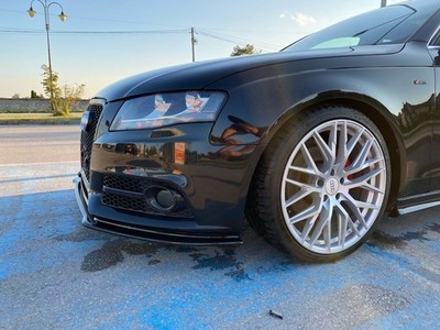 DTM Front bumper Spoiler lip Extension For Audi A4 B8 08-11 S-line S4 Splitter