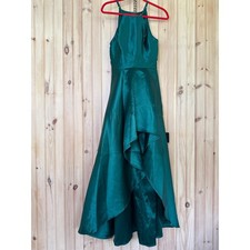 Lulus Broadway Show Emerald Green High-Low Gown Ball Holiday Party Extra Small
