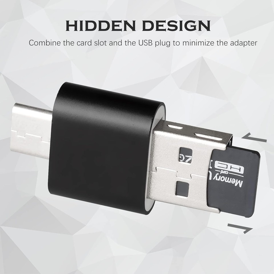 [2 Pack] Micro SD Card Reader for Android Phone,Micro SD Card to USB ...