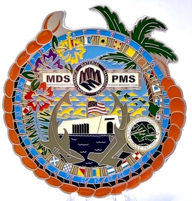 Rare ATG MIDPAC MMM PMS MDS Coin. USN Navy Hawaii Challenge Coin.