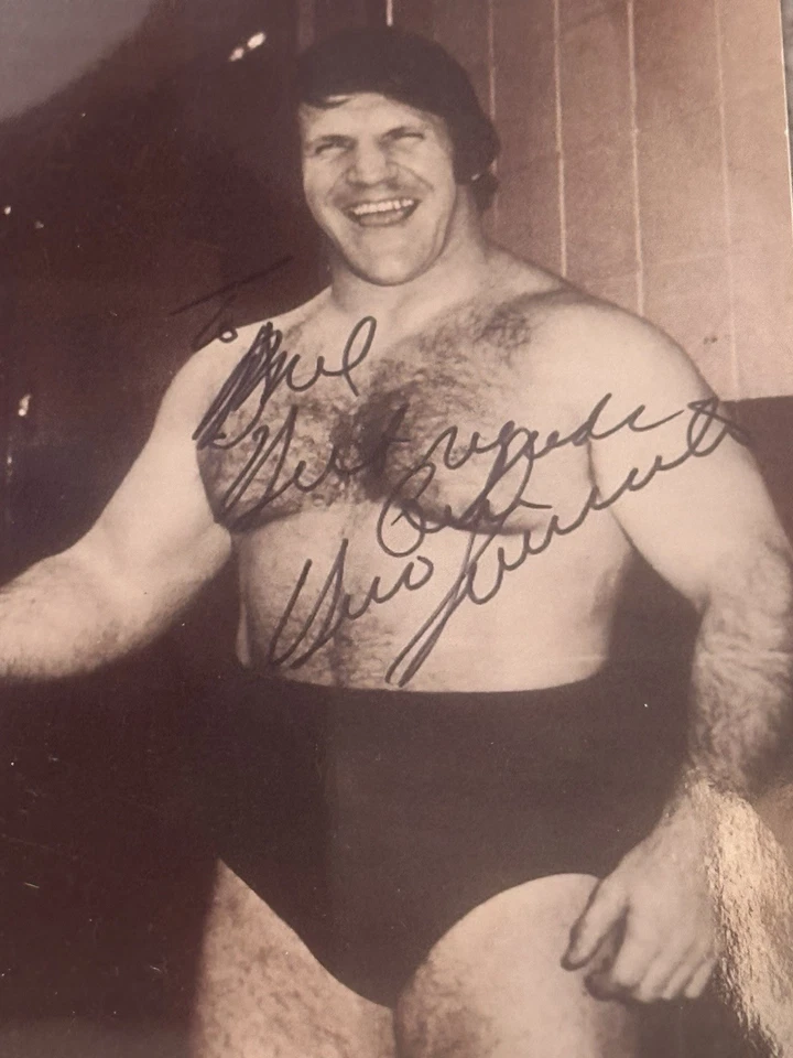 Firmas fotográficas de Andre el Gigante y Bruno Sammartino no autenticadas - De colección Foto 3 de 4