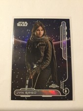 2024 Topps Chrome Star Wars Jyn Erso Rebel Alliance Refractor Card RA-9