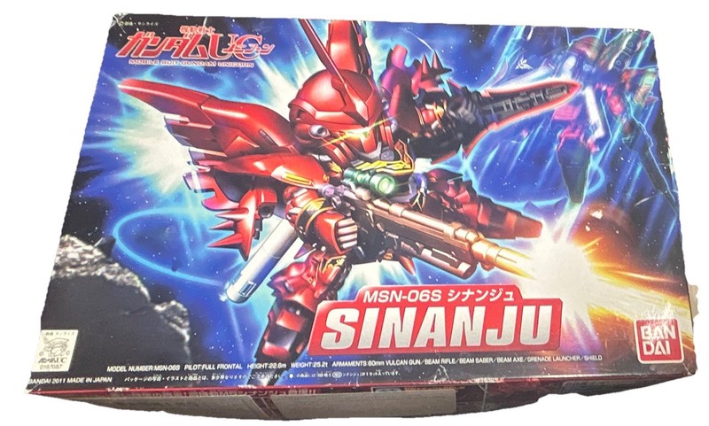 Bandai BB Senshi 365 MSN-06S Sinanju Gundam Unicorn Model Kit Unassembled