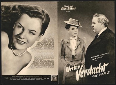 Filmprogramm IFB Nr. 780, Unter Verdacht, Charles Laughton, Ella Raines, Regie: 