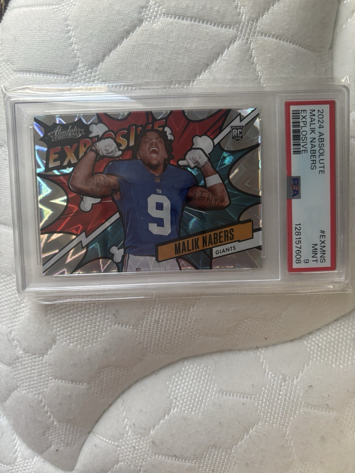 2024 Panini Absolute - Explosive Malik Nabers #EX-MNS (RC)