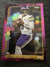 Topps 2025 Chrome Future Stars J.J. McCarthy Minnesota Vikings Pink #FS-18/250