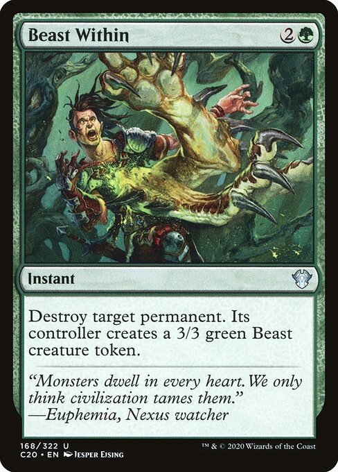 Beast Within NonFoil Commander 2020 168 NM MTG