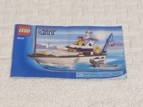 LEGO CITY: Fishing Boat (4642) Used (100% Complete) No Box (missing fish pole)
