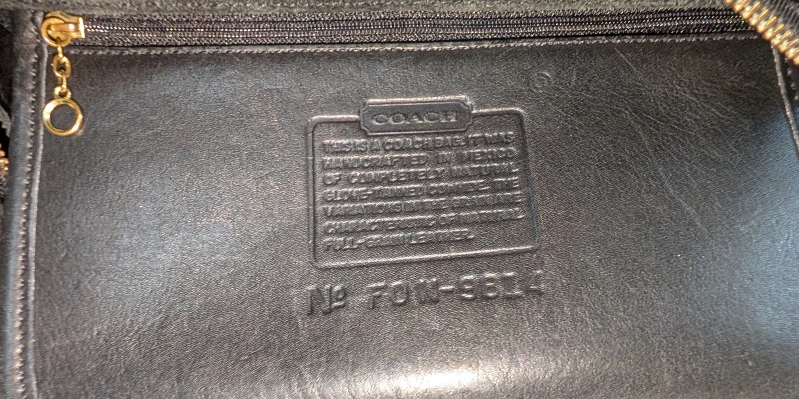 Borsa a tracolla Coach 2000 Sutton in pelle nera con zip 3 tasche