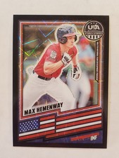 MAX HEMENWAY 2026 Panini Stars & Stripes Prizm BLACK VELOCITY PRIZM #d 32/39