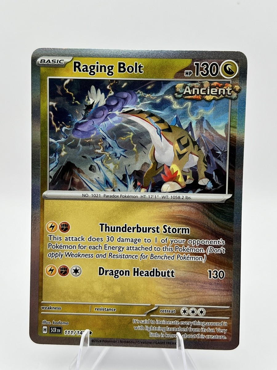 raging bolt pokemon card Pokmon - Stellar Miracle Certification #112642525 Pokemon - Raging Bolt -